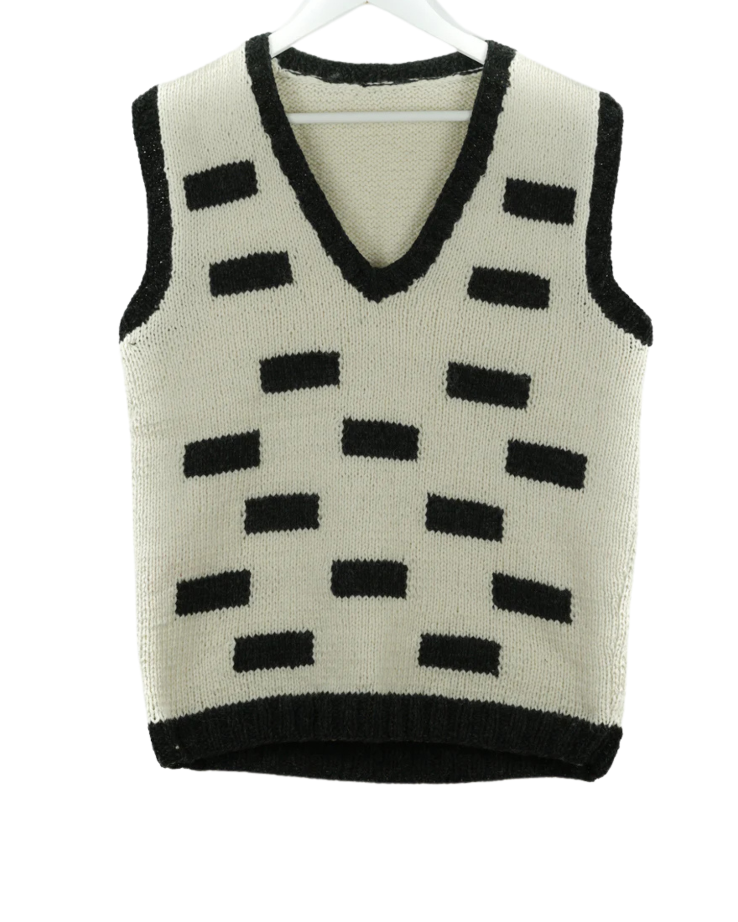 Charcoal Bold Lines Vest