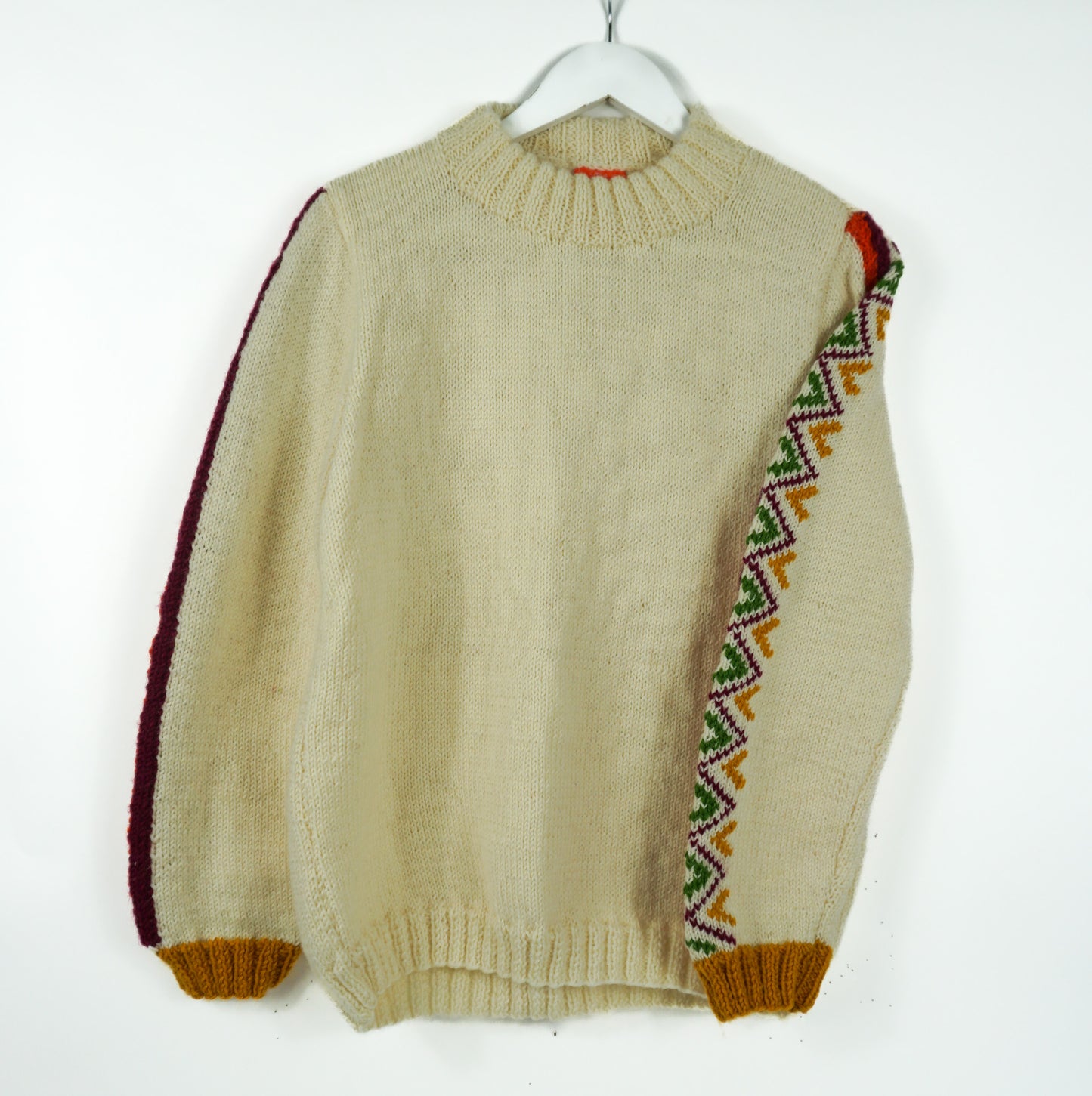 Beige Heritage Sleeve Jumper