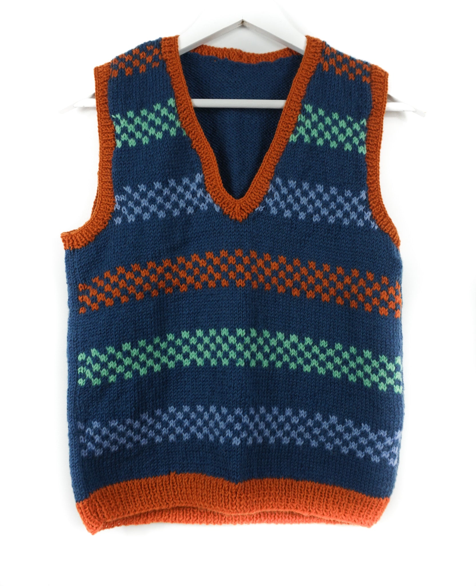 Mini Checkered Vest pure wool