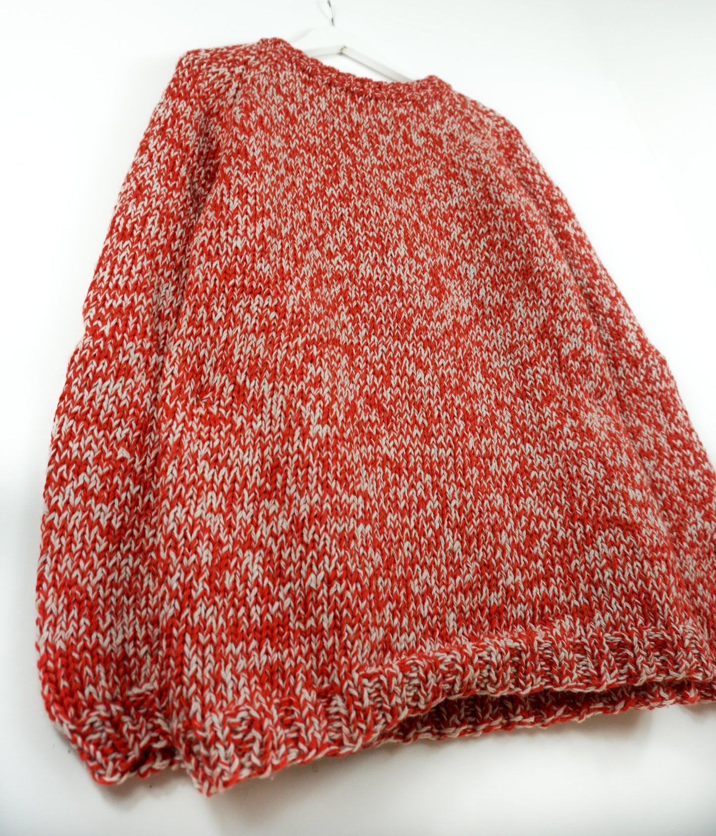 Vermillion Ivory Mixed Jumper hand knitted jumper