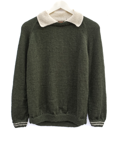 Cream Collar Forest Jumper