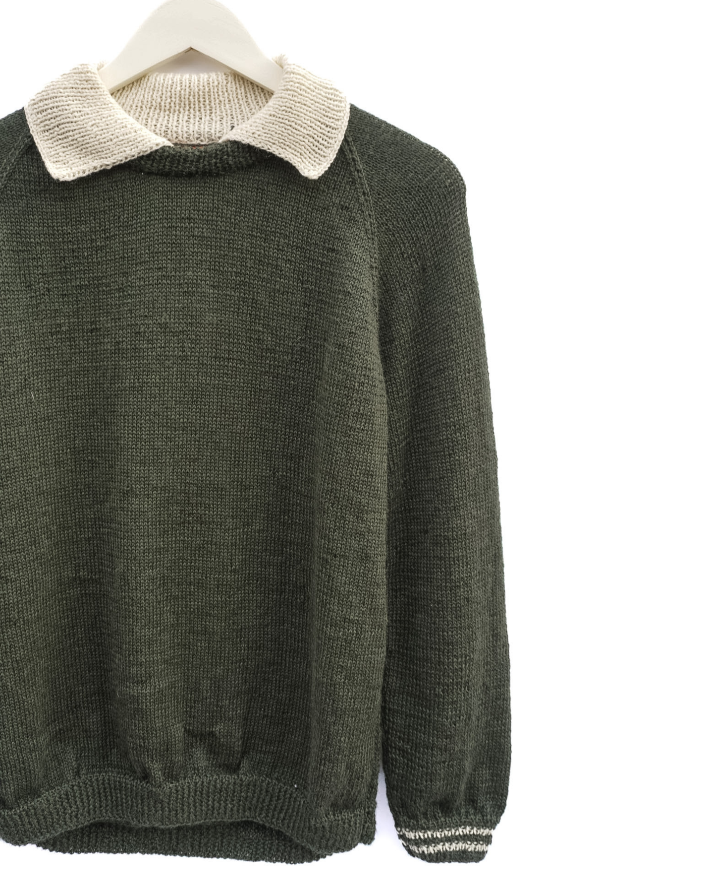 Cream Collar Forest Jumper