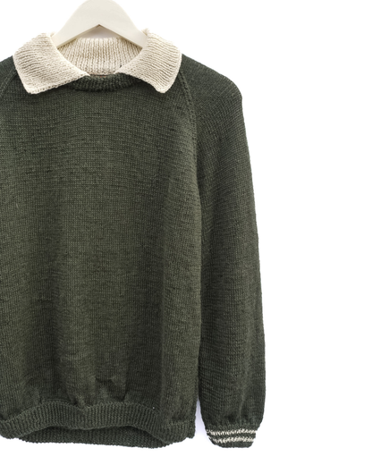 Cream Collar Forest Jumper