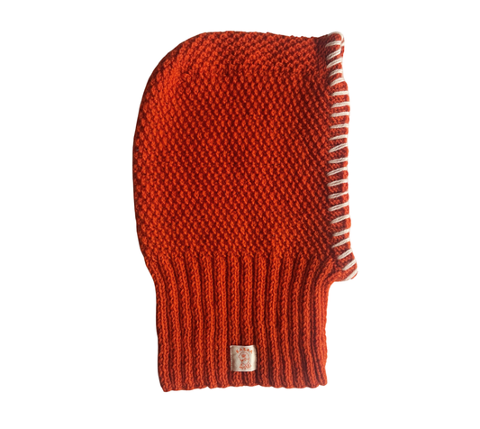 Cream Edge Orange Balaclava