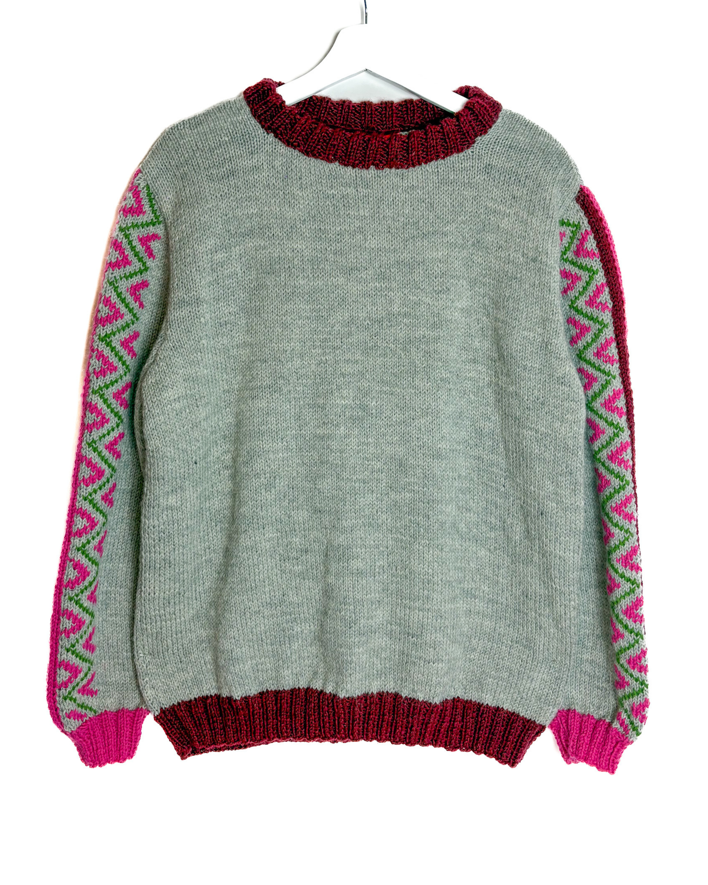Grey Heritage Sleeve Jumper