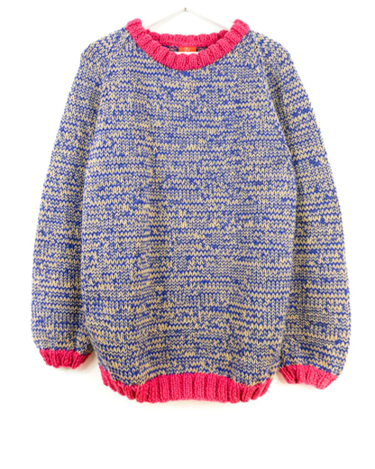 Raspberry Blue Mixed Jumper