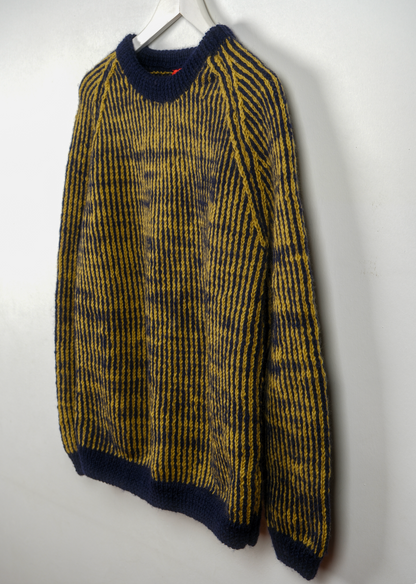 Navy Blue Yellow Stripes Jumper (P): 49-51, (BL): 67-69, (SL): 44-46