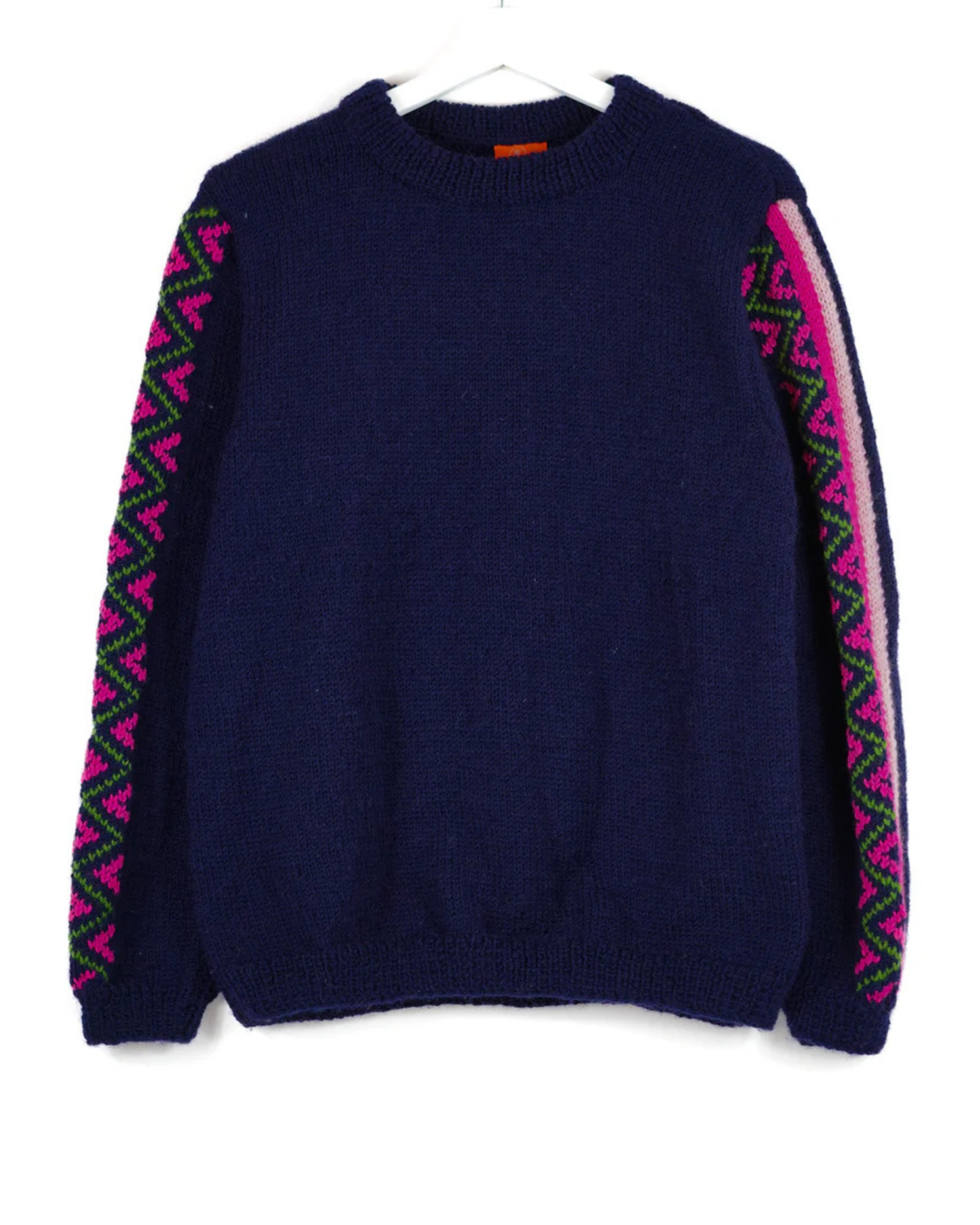 Navy Blue Heritage Sleeve Jumper