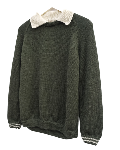 Cream Collar Forest Jumper