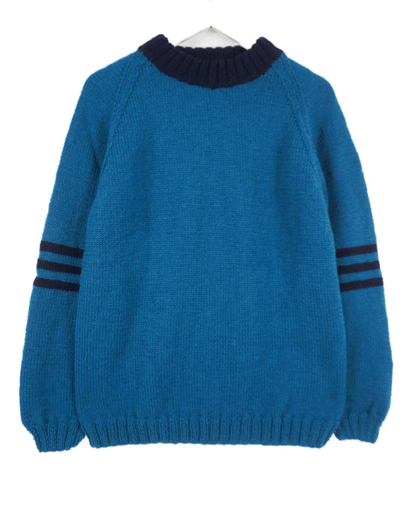 Navy Blue Neck Jumper