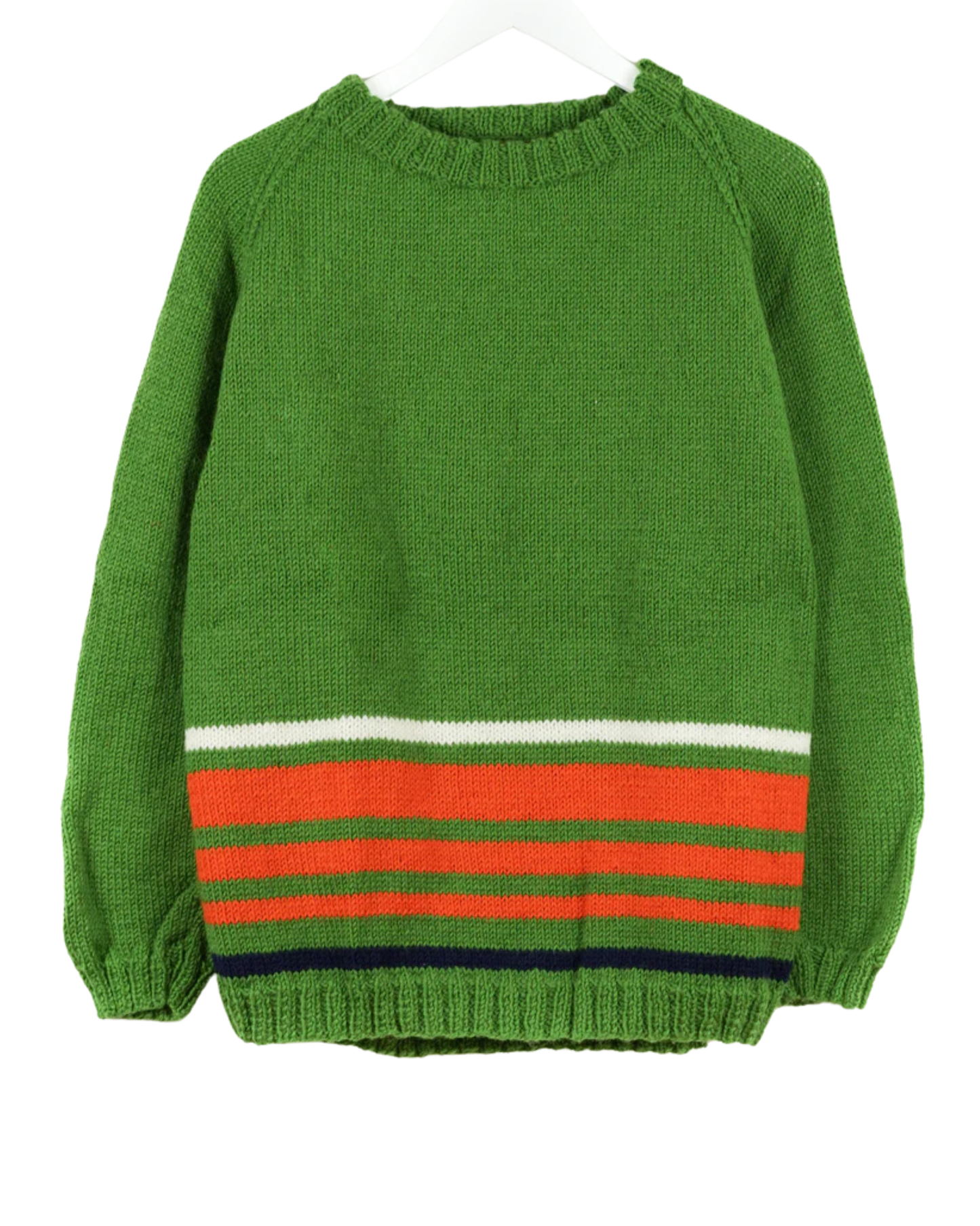 Orange Striped Green Jumper