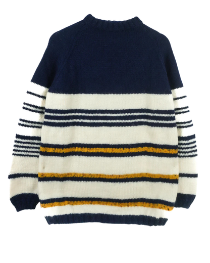 Dark Navy Striped Jumper