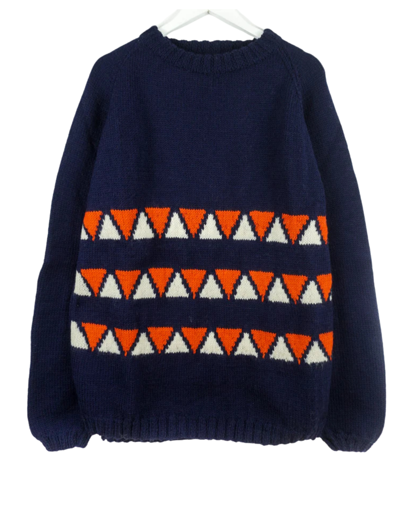 Sunset Orange Patterned Jumper
