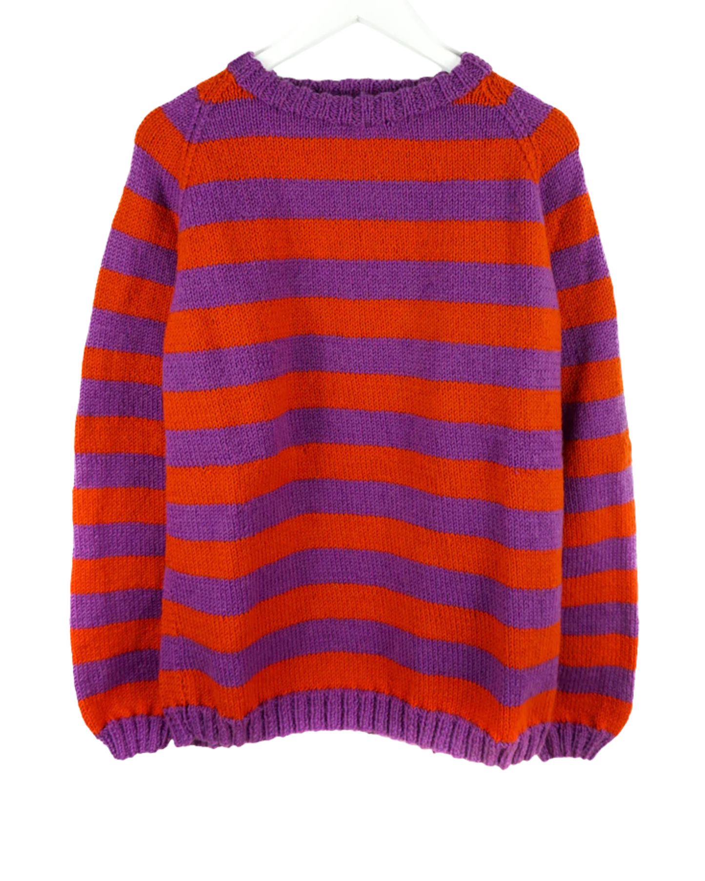 Purple and Vermilion Striped Jumper