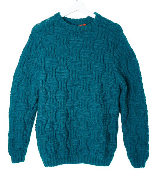 Teal Textured Jumper