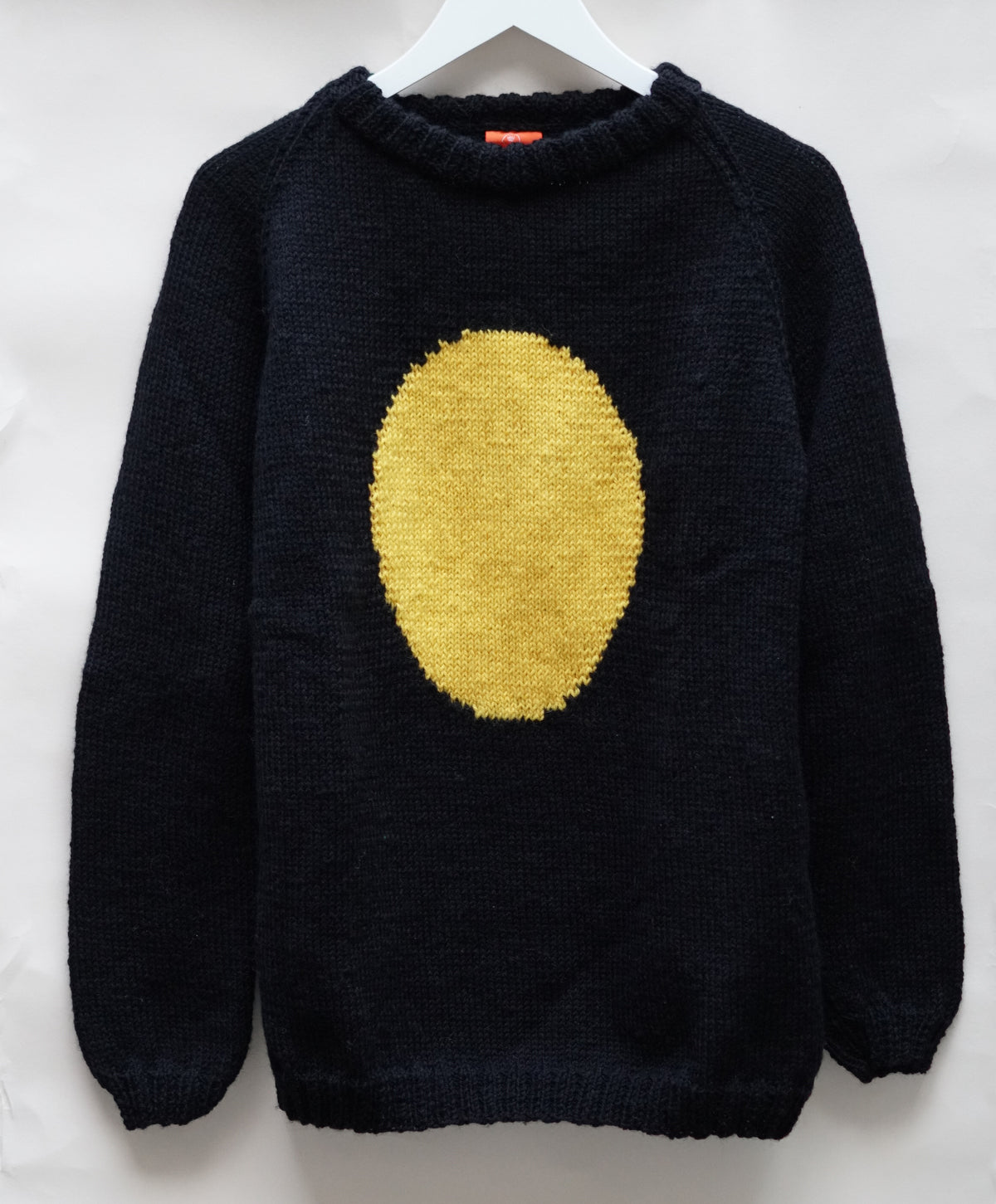 Black and Yellow Jumper, one-off hand-knitted jumper by Kazak Woolies