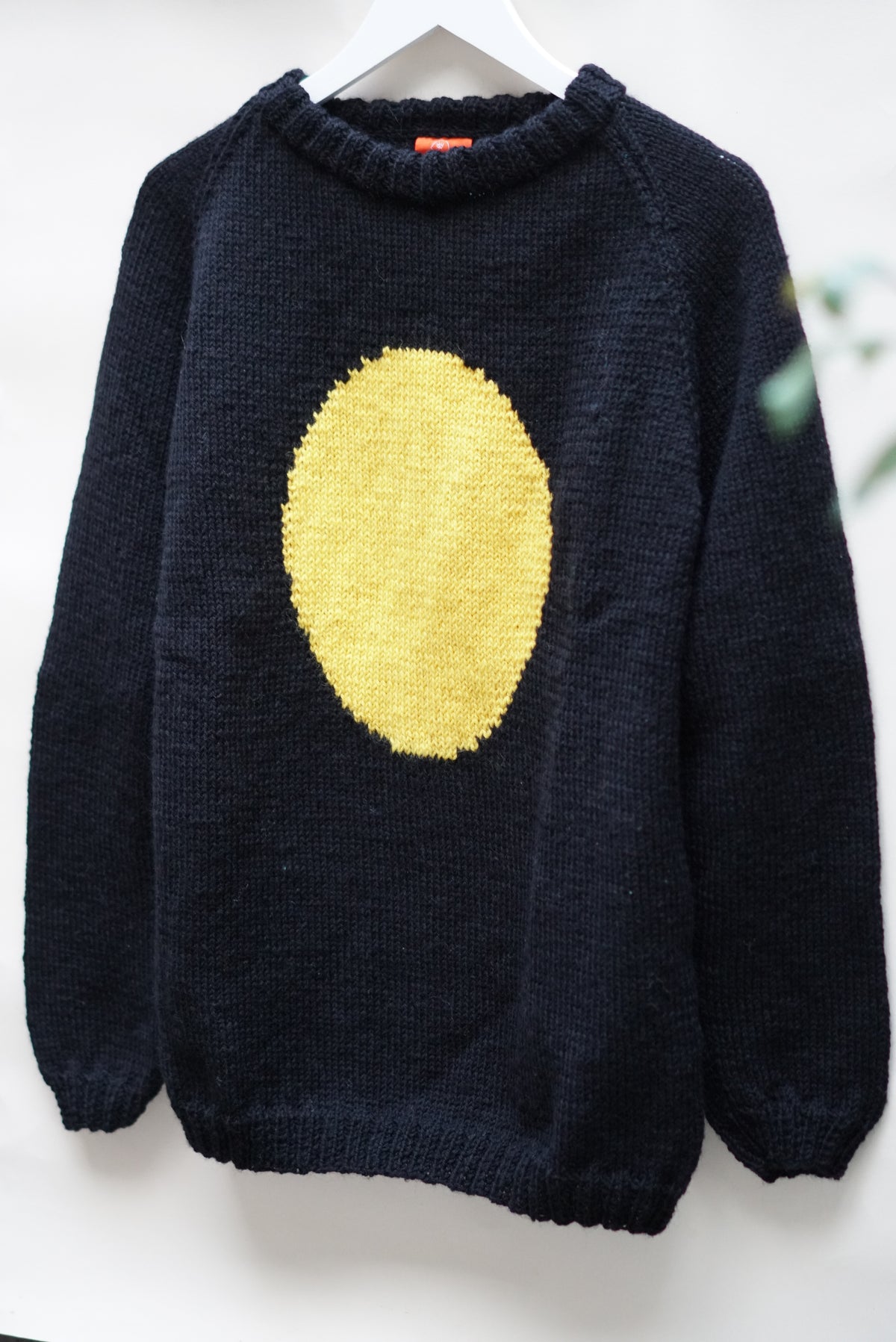 Black and Yellow Jumper, one-off hand-knitted jumper by Kazak Woolies