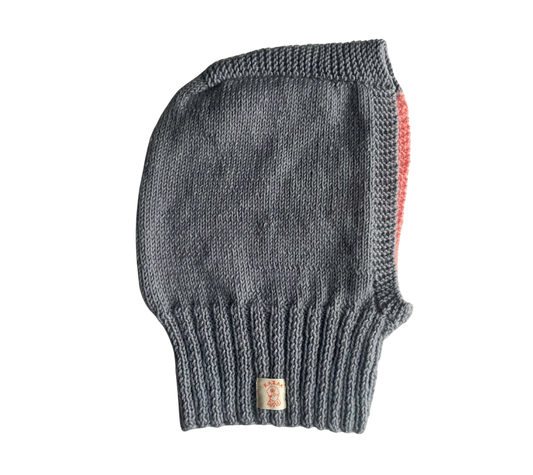 Cloudstone Balaclava, one-off hand-knitted balaclava by Kazak Woolies