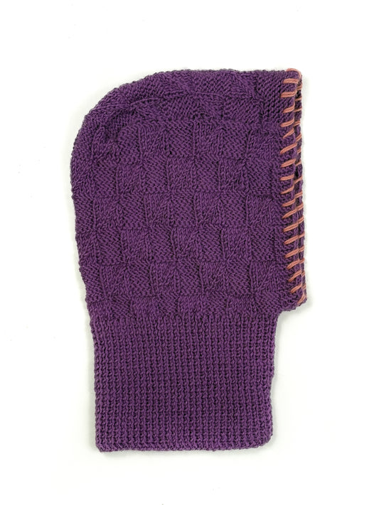 Fandango Balaclava, one-off hand-knitted balaclava by Kazak Woolies