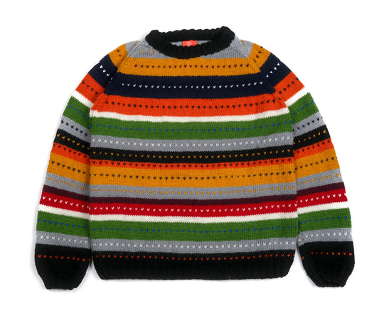 Heart Shaped Jumper, one-off hand-knitted jumper by Kazak Woolies