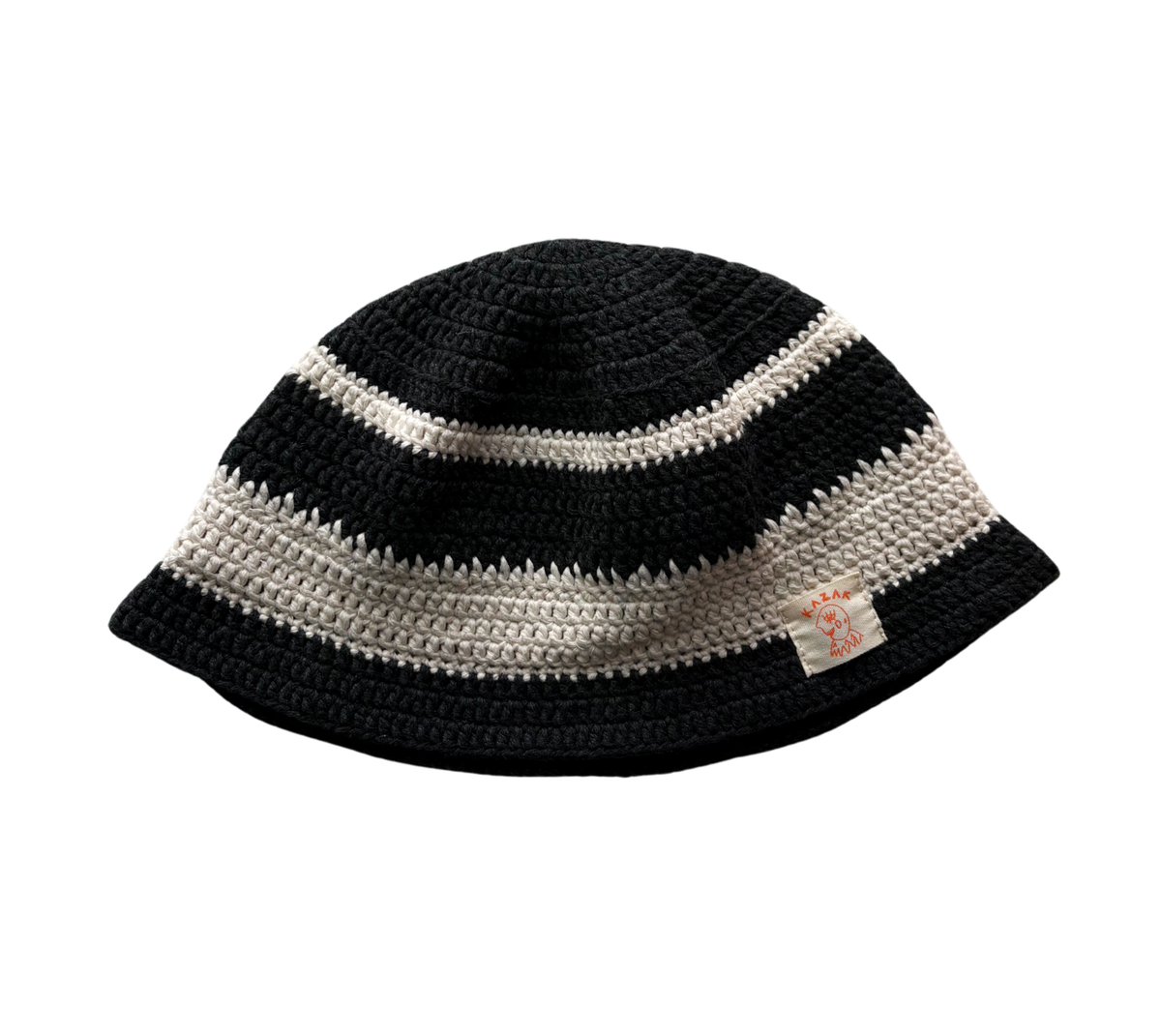 Mono Ring Hat, one-off hand-crocheted hat by Kazak Woolies