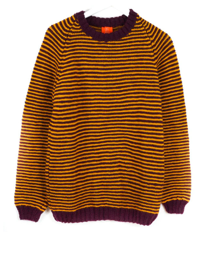 mustard burgundy jumper