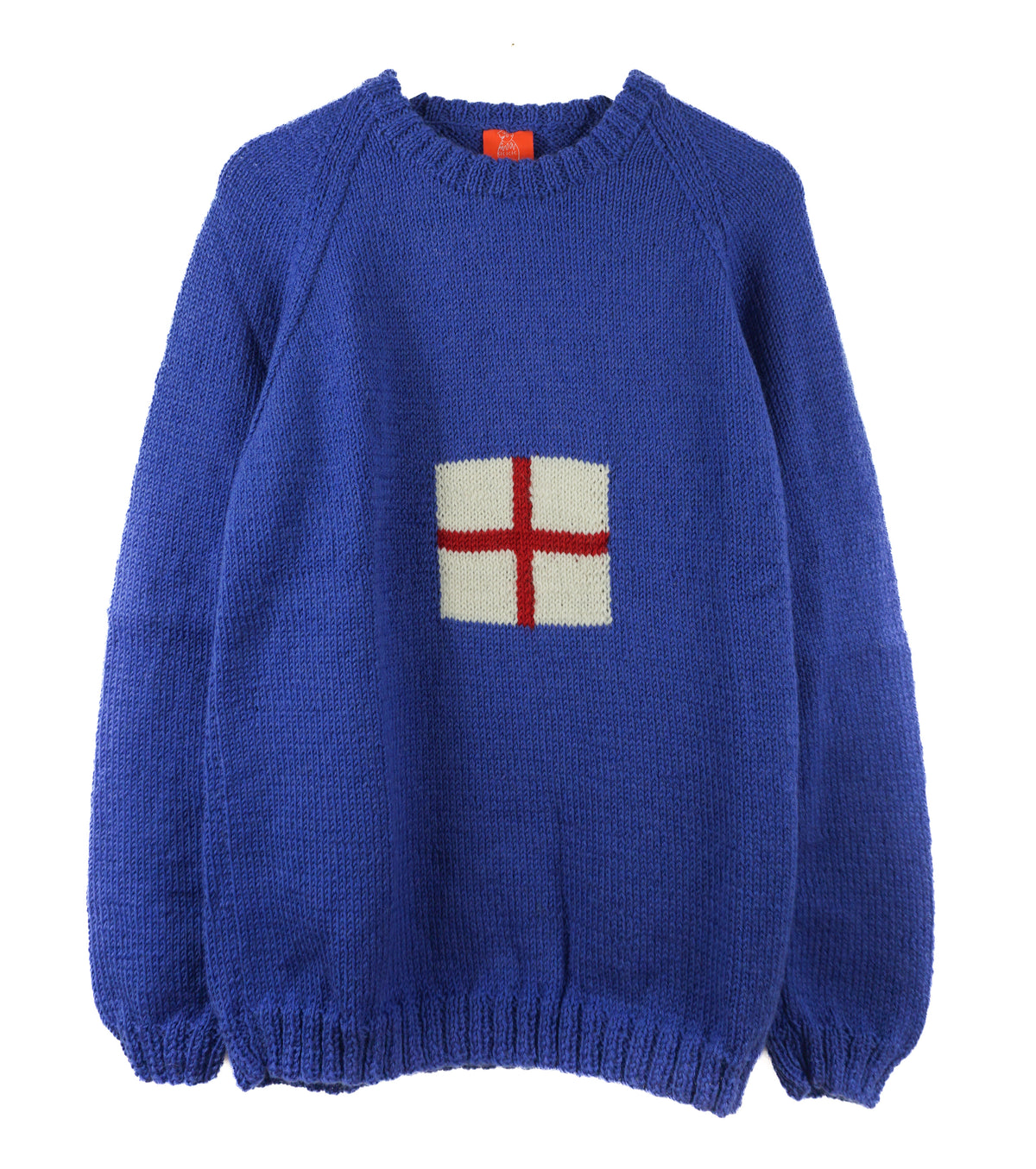 WIP UK Jumper, one-off hand-knitted jumper by Kazak Woolies
