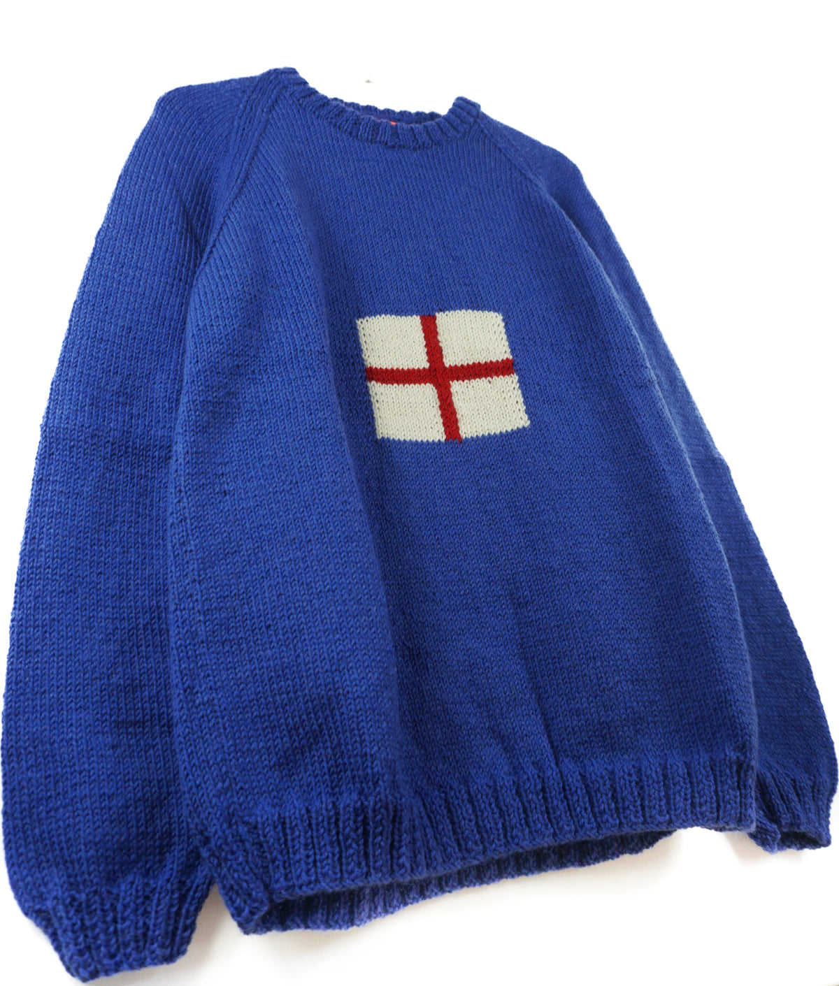 WIP UK Jumper, one-off hand-knitted jumper by Kazak Woolies