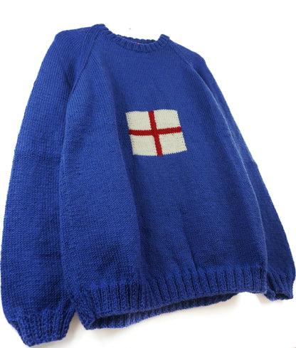 WIP UK Jumper, one-off hand-knitted jumper by Kazak Woolies